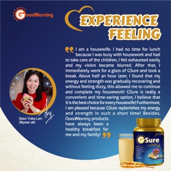 Gsure testimonial singapore multigrain