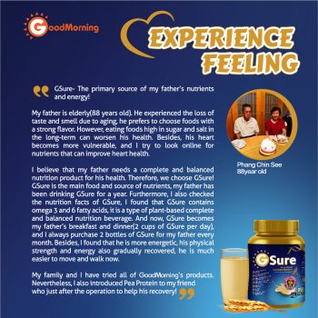 GSure tesitmonial singapore multigrain