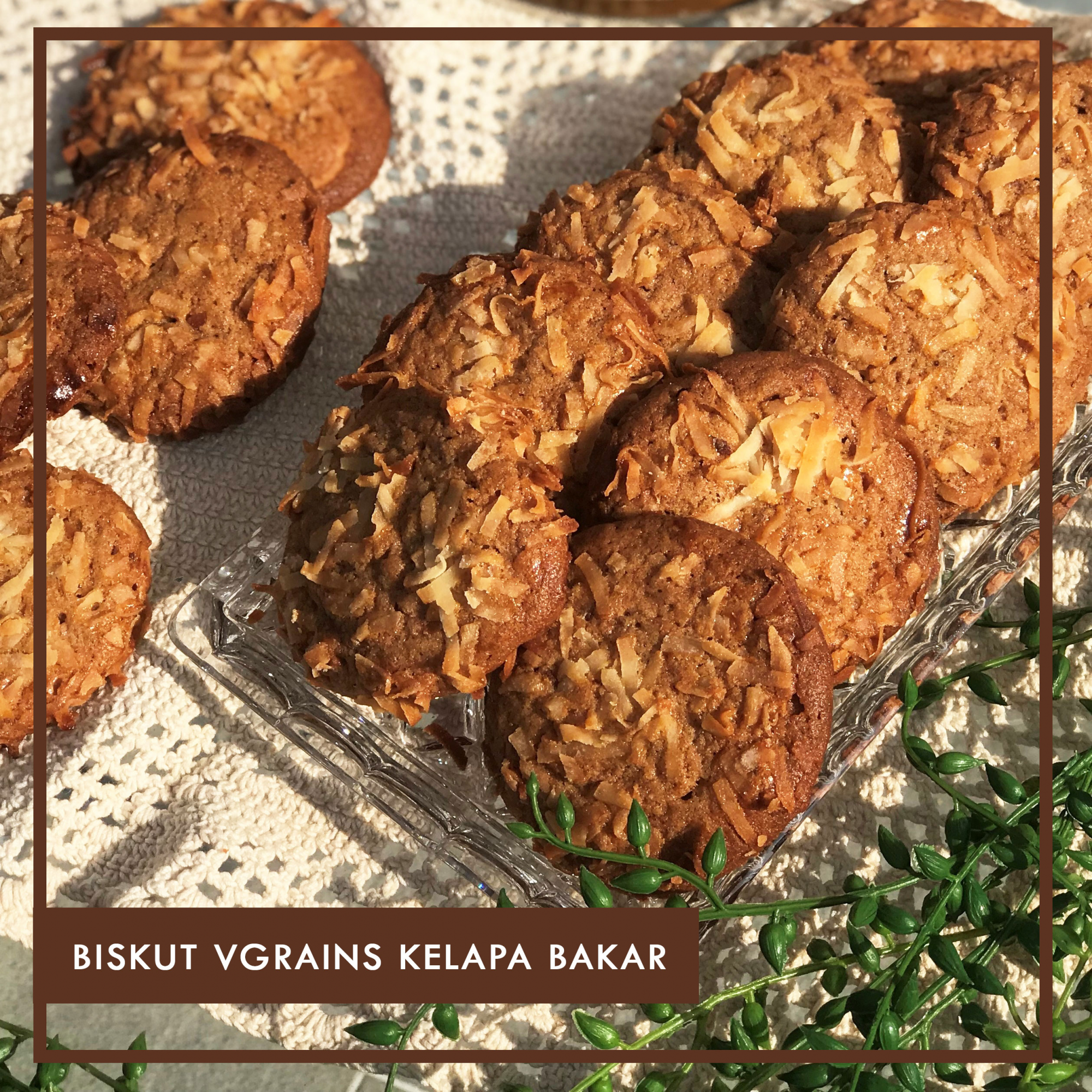 Toasted VGrains Coconut Cookies Recipe from Dato’ Fazley Yaakob）
