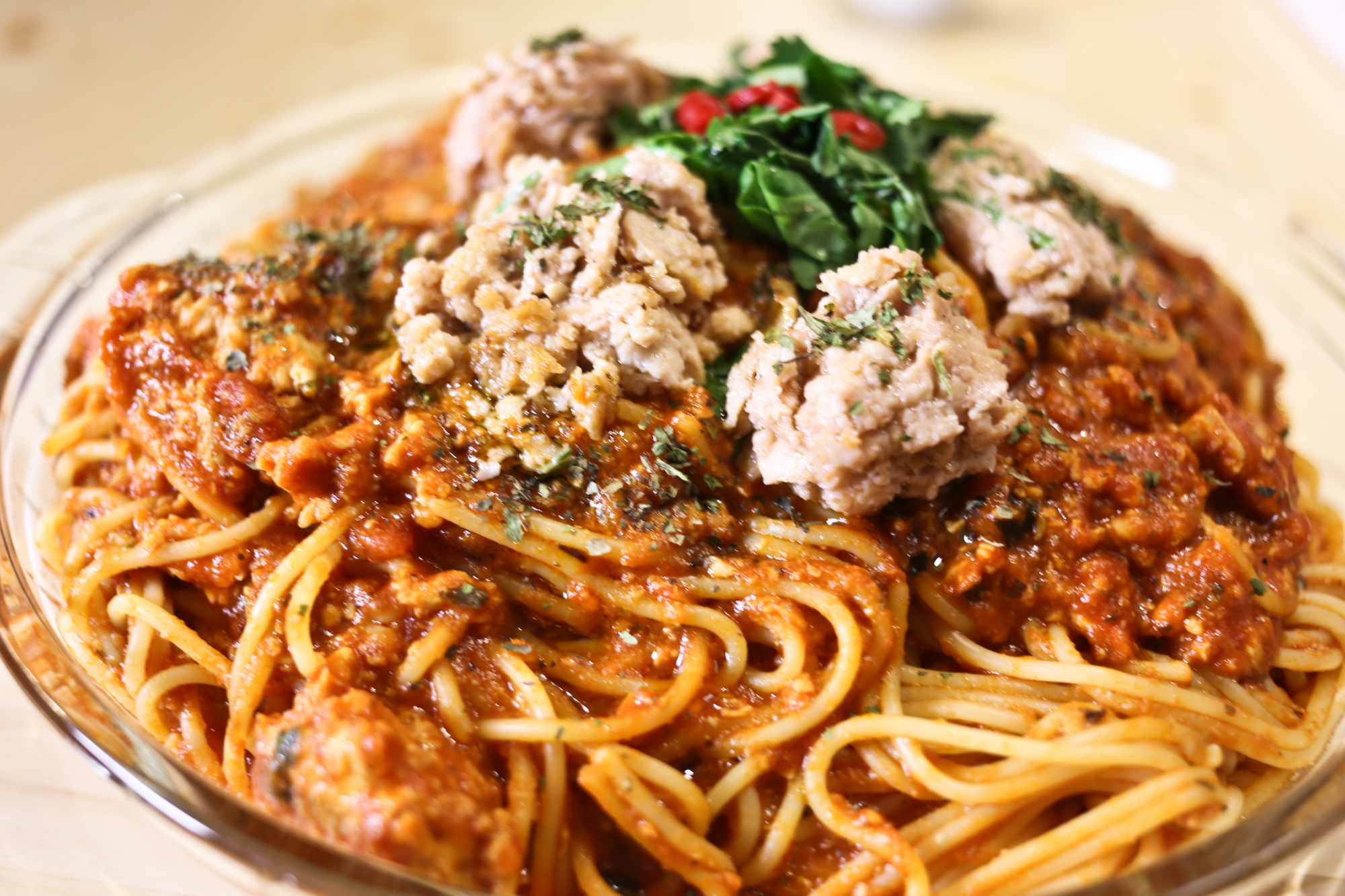 Vplus Tomato Meatball/Spaghetti with Bolognese Sauce